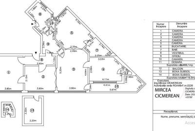 Apartament cu 4 camere semidecomandat în Romană