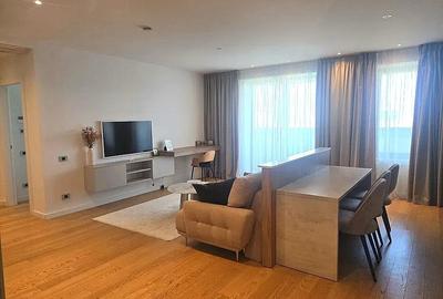Apartament cu 2 camere semidecomandat, mobilat în Pipera