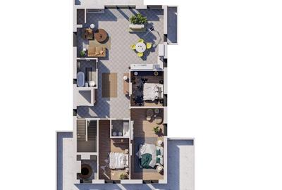 Apartament cu 4 camere în Nord