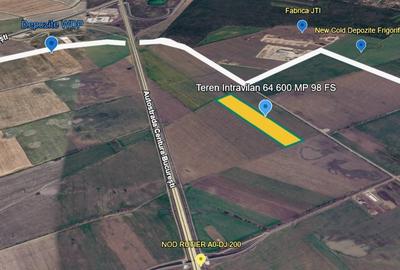 Teren Construcții intravilan de 64600 mp, în Ștefăneștii de Jos