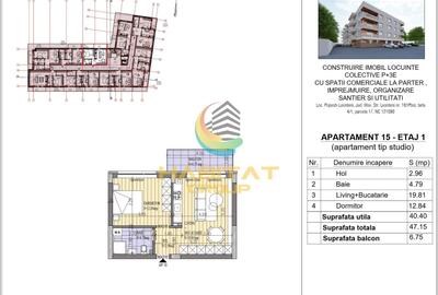 Apartament cu 2 camere semidecomandat în Central - 6