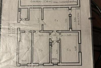 Apartament cu 3 camere în Ultracentral