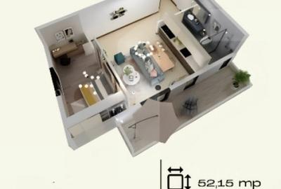 Apartament cu 2 camere semidecomandat în Torontalului - 1