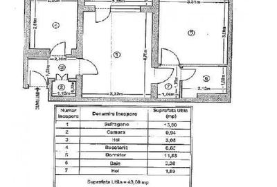 Apartament cu 2 camere semidecomandat în Astra