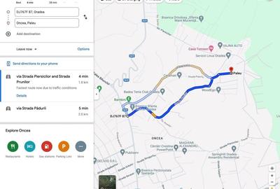 Teren de 991 mp, în Oncea
