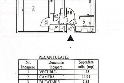 Apartament cu 2 camere semidecomandat, mobilat în P-ța Reșița - 12