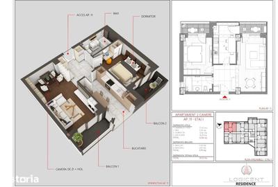 Apartament cu 2 camere decomandat în Central - 3