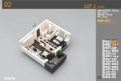 Apartament cu 2 camere semidecomandat în Central