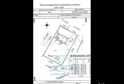 Teren de 899 mp, în Central
