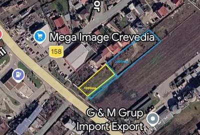 Teren de 1090 mp, în Crevedia