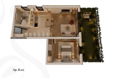 Apartament cu 2 camere în Freidorf