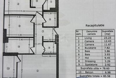 Apartament cu 3 camere decomandat în Gara de Nord