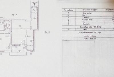 Apartament cu 2 camere decomandat în Calea Romanului