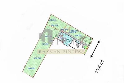 Teren Construcții intravilan de 839 mp, în Republicii