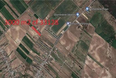 Teren de 3000 mp, în Săbăreni