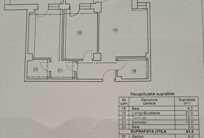 Apartament cu 2 camere decomandat, mobilat în Doamna Ghica
