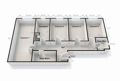 Apartament cu 4 camere în Central - 3