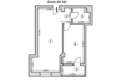 Apartament cu 2 camere decomandat în Tomis Nord - 5