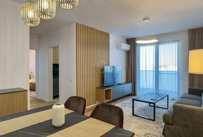 Apartament cu 2 camere semidecomandat, mobilat în Între Lacuri