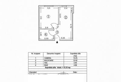 Apartament cu 2 camere decomandat în Central