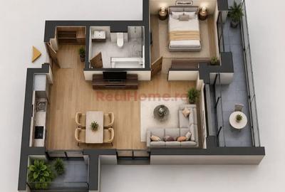Apartament cu 2 camere semidecomandat în Theodor Pallady - 3