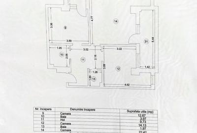 Apartament cu 3 camere decomandat în Tomis Plus