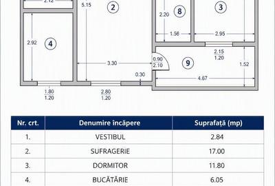 Apartament cu 2 camere în Bucureștii Noi - 11