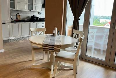 Apartament cu 3 camere semidecomandat, mobilat în Băneasa