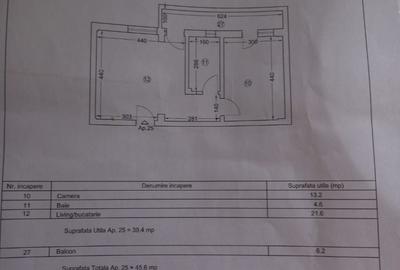 Apartament cu 2 camere semidecomandat în Agigea