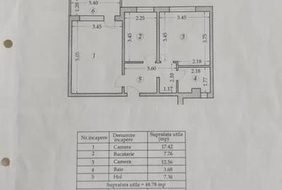 Apartament cu 2 camere decomandat, mobilat în Casa de Cultură - 1