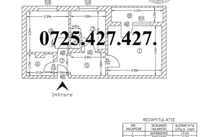 Apartament cu 2 camere decomandat, mobilat în Titulescu