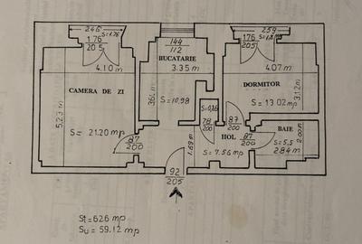Apartament cu 2 camere decomandat, mobilat în P-ța Victoriei - 8