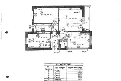 Apartament cu 3 camere decomandat în Tineretului