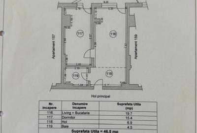 Apartament cu 2 camere semidecomandat, mobilat în Mamaia-Sat - 11