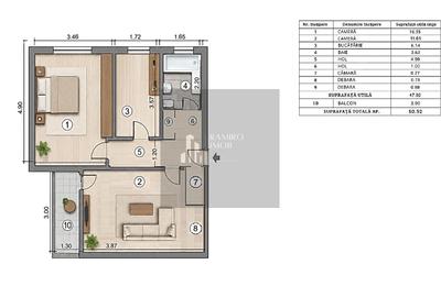 Apartament cu 2 camere decomandat, mobilat în Alexandru Obregia