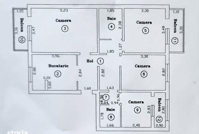 Apartament cu 4 camere decomandat, mobilat în Aradului - 1
