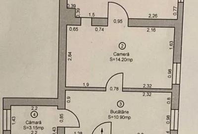 Casă cu 2 camere cu Teren 250 Mp în Central