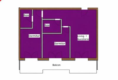 Apartament cu 3 camere în Nord