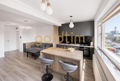 Apartament cu 2 camere semidecomandat, mobilat în Pipera