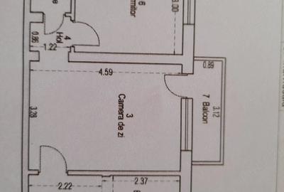 Apartament cu 2 camere semidecomandat în Central