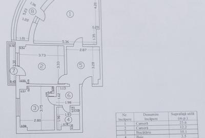 Apartament cu 2 camere decomandat în Decebal