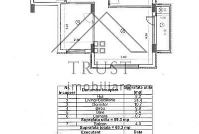 Apartament cu 2 camere semidecomandat în Florești - 3