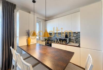 Apartament cu 3 camere semidecomandat, mobilat în Băneasa