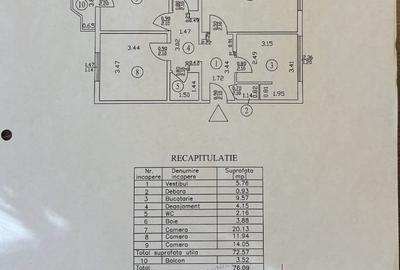Apartament cu 3 camere în 13 Septembrie - 2