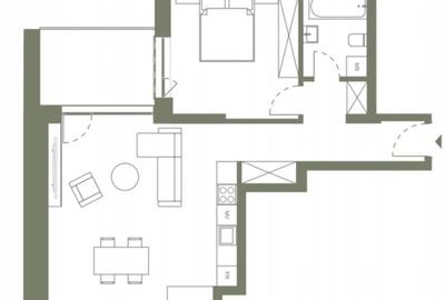 Apartament cu 2 camere decomandat în Dâmbul Rotund