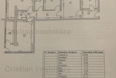 Apartament cu 4 camere în Hipodrom - 12