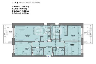 Apartament cu 4 camere, mobilat în Central - 3
