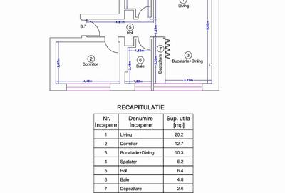 Apartament cu 2 camere decomandat în Pipera - 8