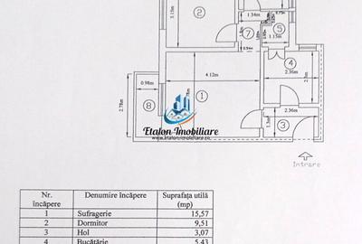 Apartament cu 2 camere decomandat în Dărmănești