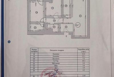 Apartament cu 3 camere în Tei